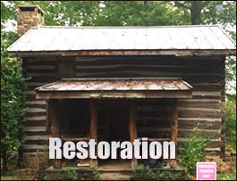 Historic Log Cabin Restoration  Benson, North Carolina